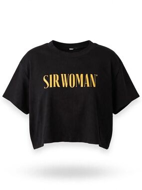 Sir Woman collection boxy cropped tee - rare graphic!